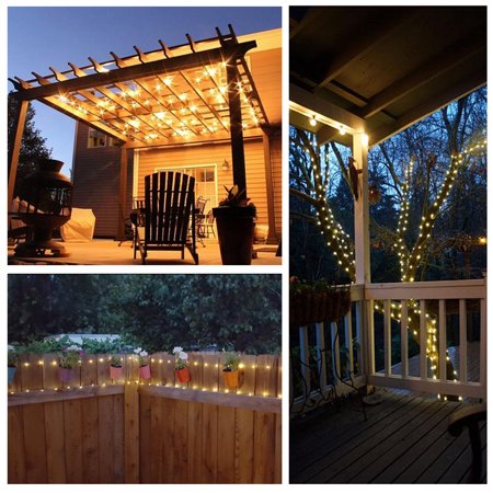 100 Micro LEDs Solar String Light with 33ft Long Copper Wire for Outdoor & Indoor Decor