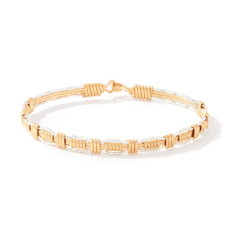 Ronaldo Jewelry  Steadfast Bracelet in 14K Gold Artist Wire and Silver