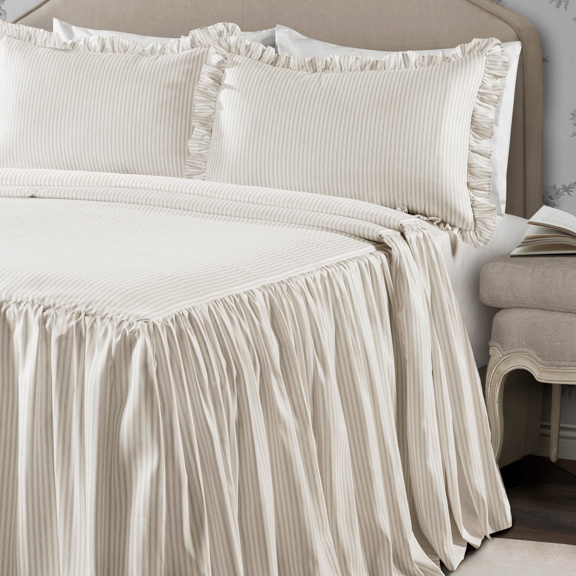 Ticking Stripe Bedspread Set