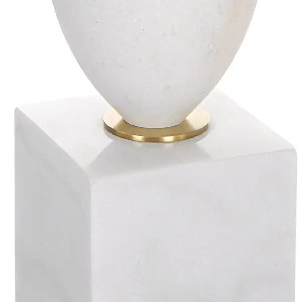 Uttermost Regalia White Marble Table Lamp - 16 W X 31.25 H X 16 D (in)