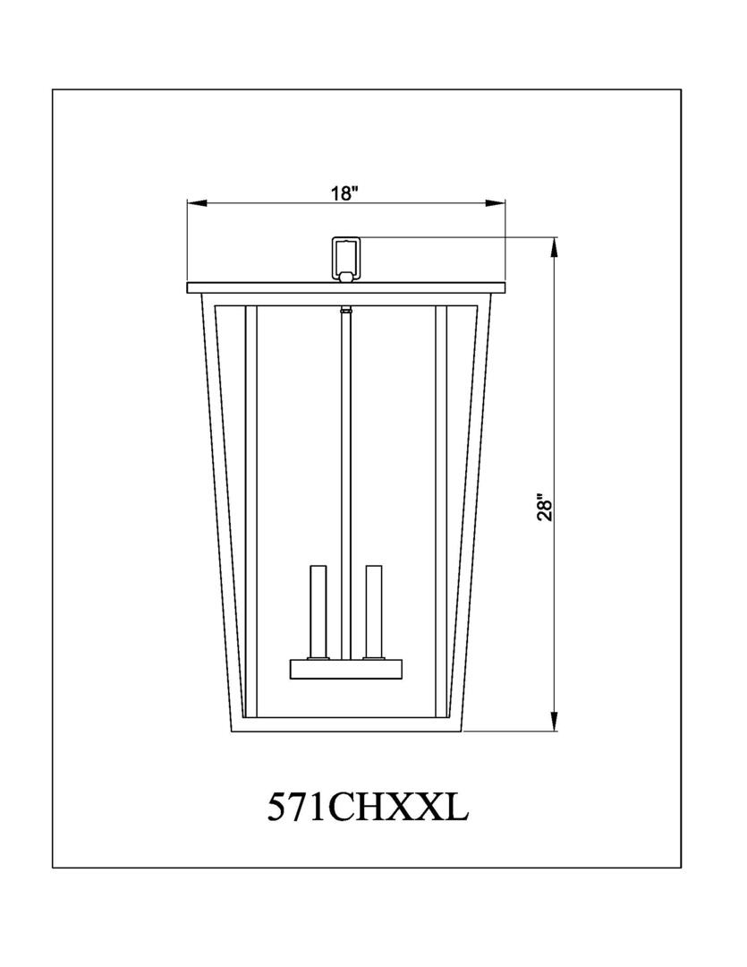 Z-Lite 571CHXXLBK