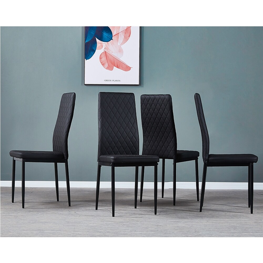 Modern Dining Chair Set of 4   N/A