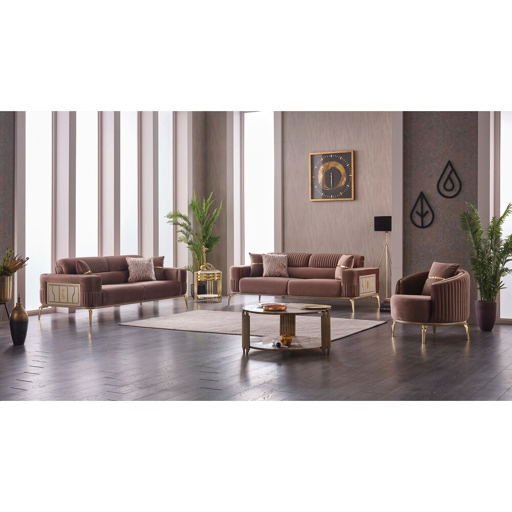 Arel 2 Pieces Living Room Sets 1 Sofa 1 Chair