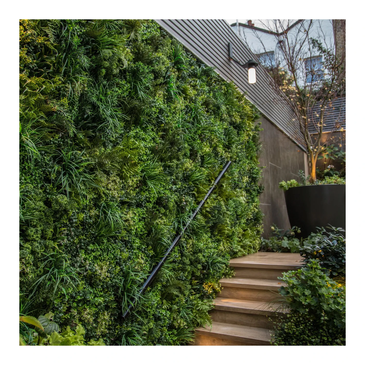 Linwoo Garden Supplies Vertical Panel Green Foliage Plant Hedge Boxwood Artificial Grass Wall For Wall Covering