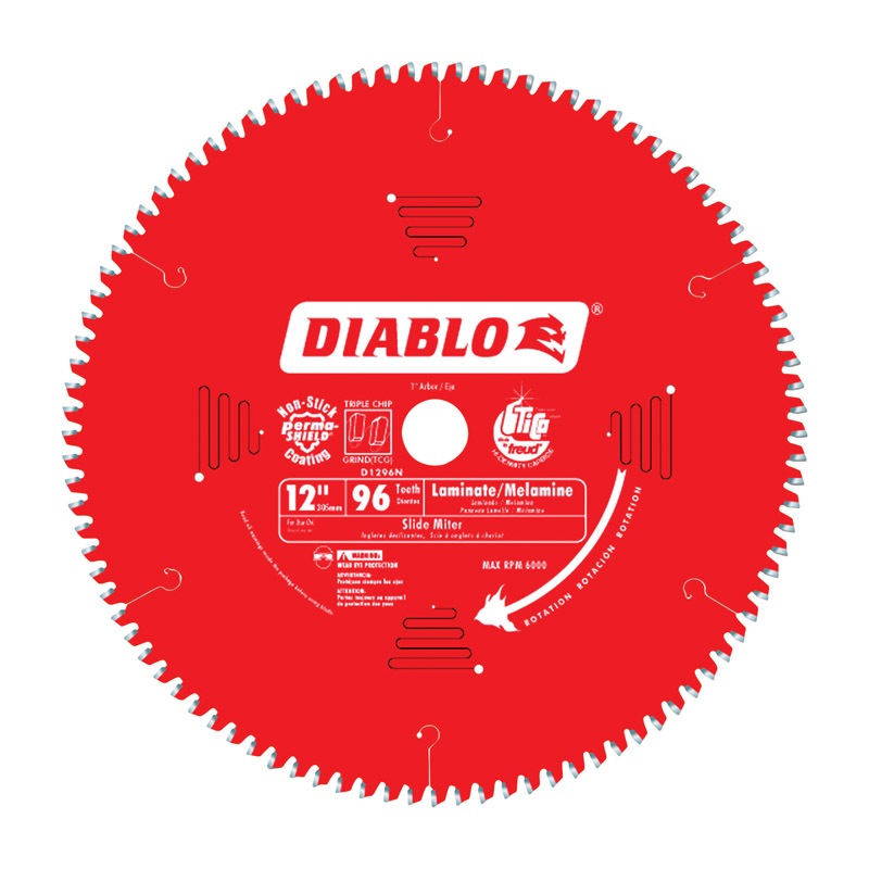 Diablo 12 in. D X 1 in. Carbide Circular Saw Blade 96 teeth 1 pk