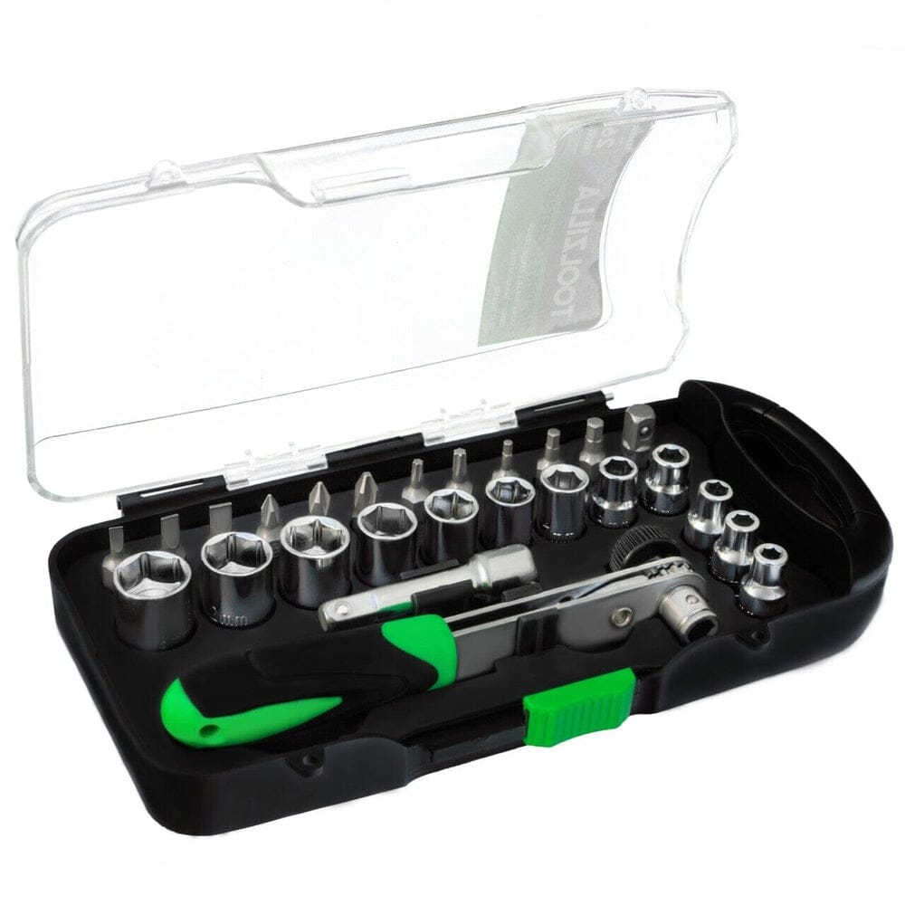 TOOLZILLA 26 Piece 1/4 Inch Drive Socket Set