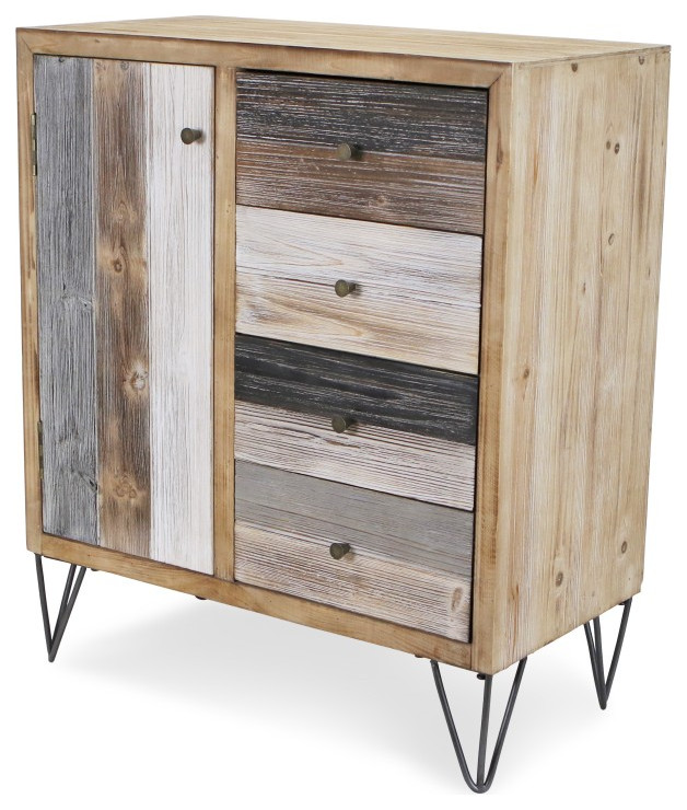 Modern Urban Rustic Accent Storage Cabinet   Industrial   Accent Chests And Cabinets   by UStradeENT LLC  Houzz