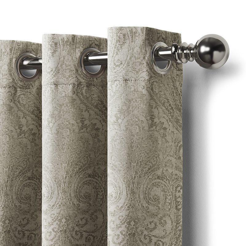 Elrene Home Fashions Julianne Vintage Paisley Window Curtain