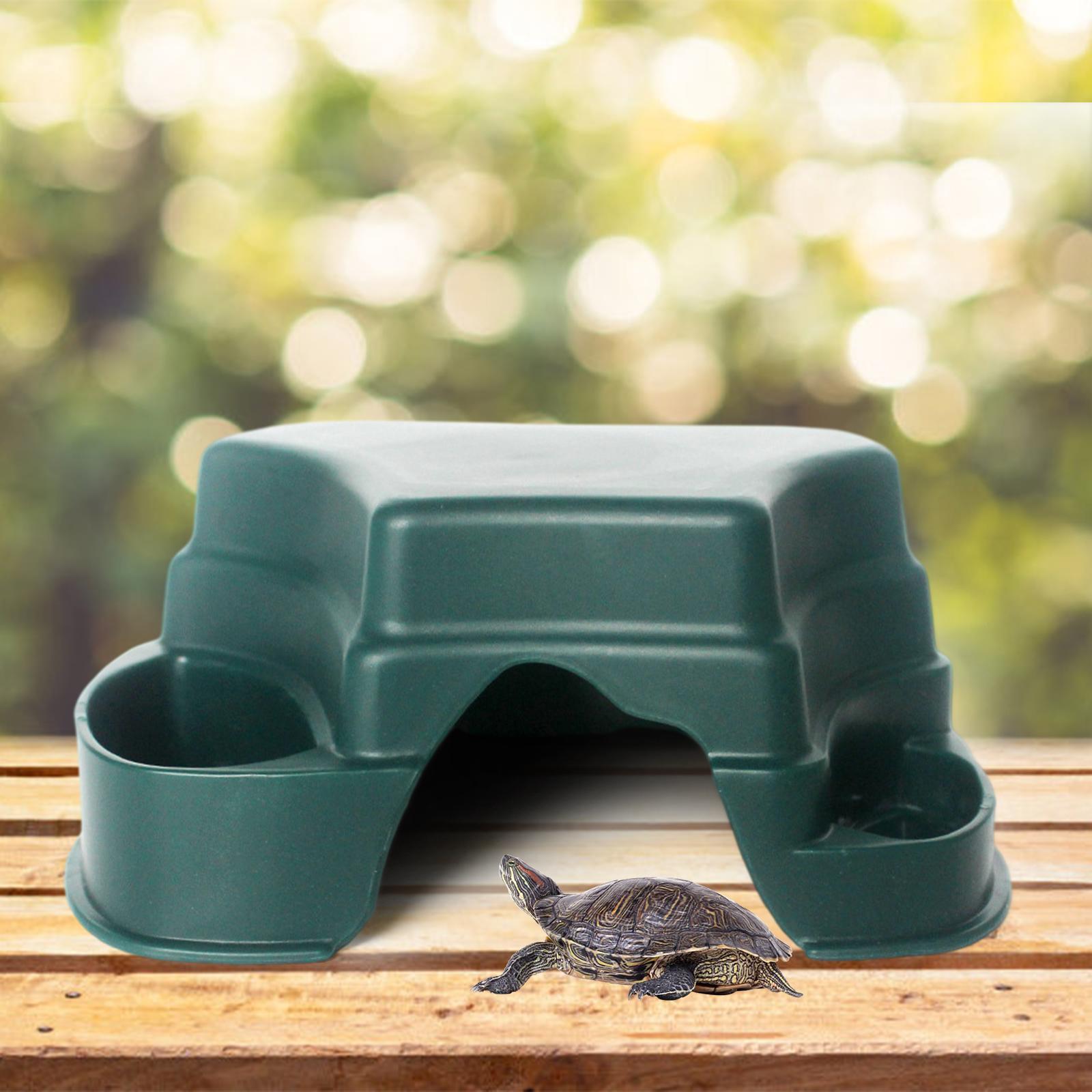 Reptile Hide with Basin Landscape Green