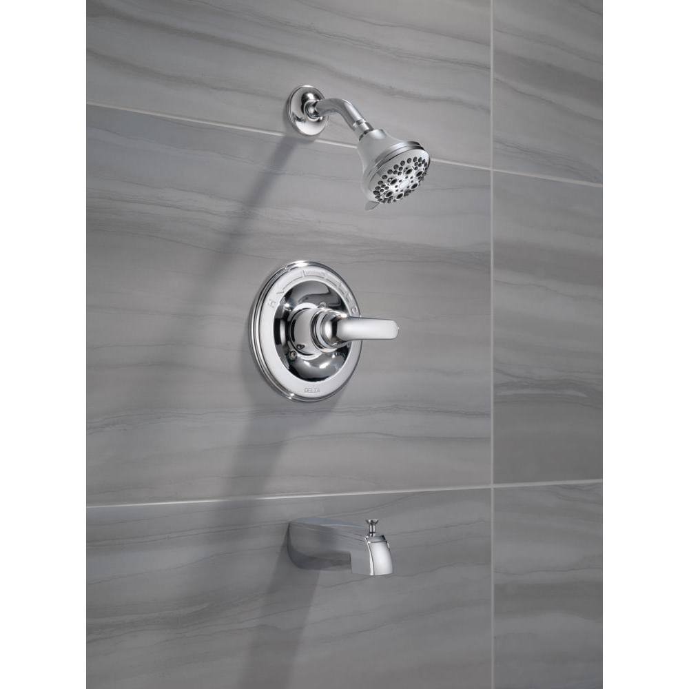 Delta Classic Single-Handle 5-Spray Tub and Shower Faucet in Chrome (Valve Included) 134900-A