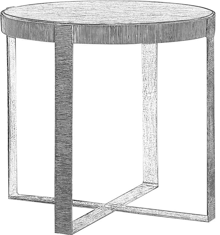 Side Table SARREID Round Artisan Gray Antique Silver Iron Walnut   Transitional   Side Tables And End Tables   by EuroLuxHome  Houzz