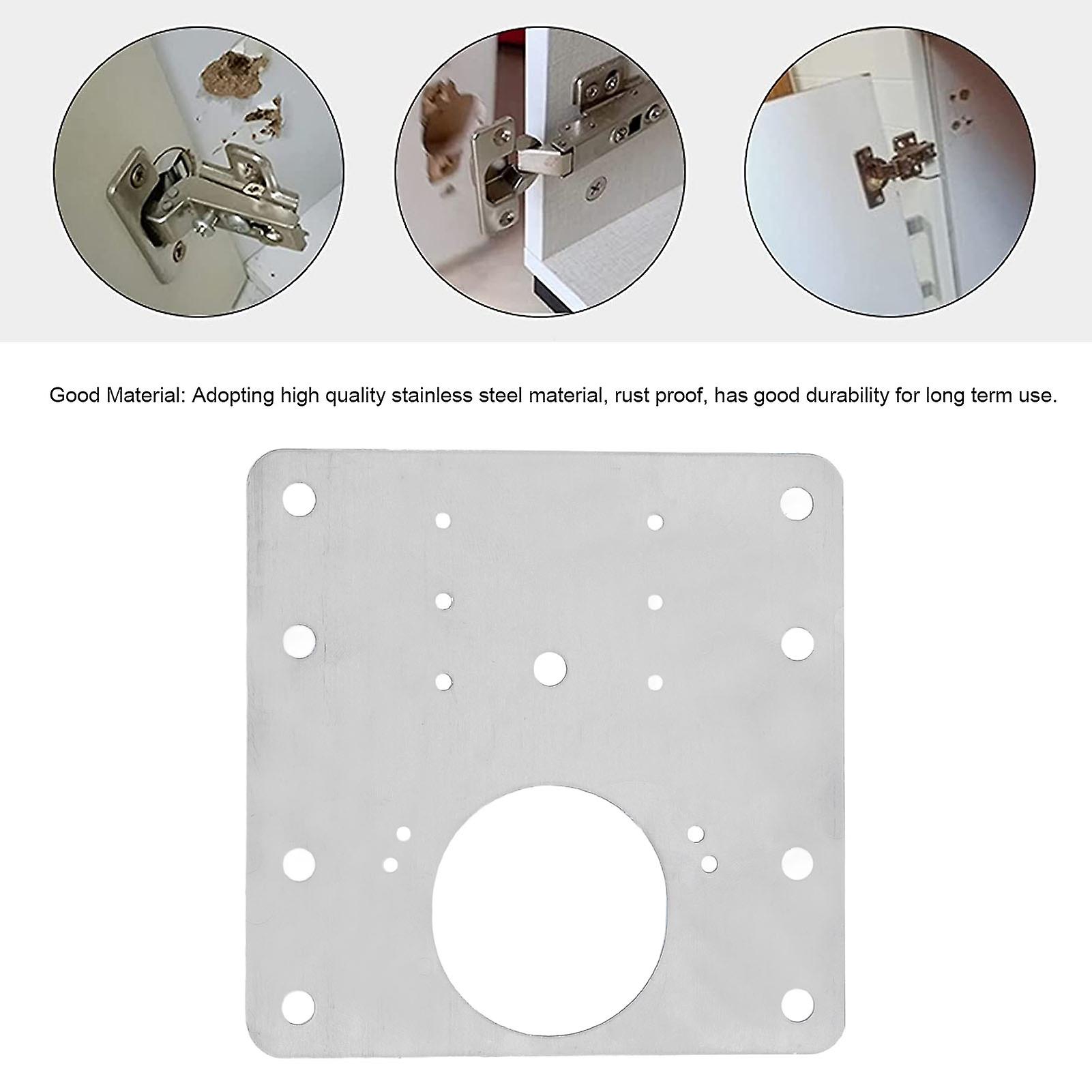 Hinge Mounting Plate Fix， Hinged Stainless Steel Door Panels， Professional Hinge Repair Kit For Reinforcement