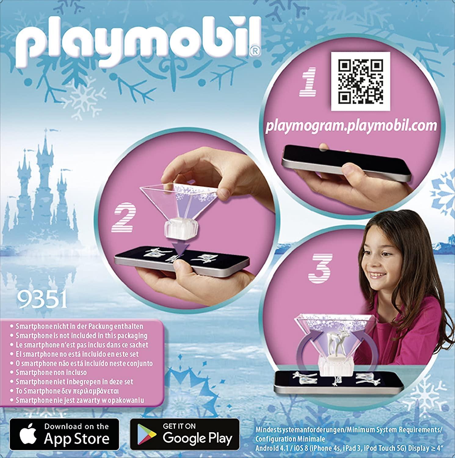 Playmobil Magic Playmogram 3D Ice Flower Princess Doll Docka