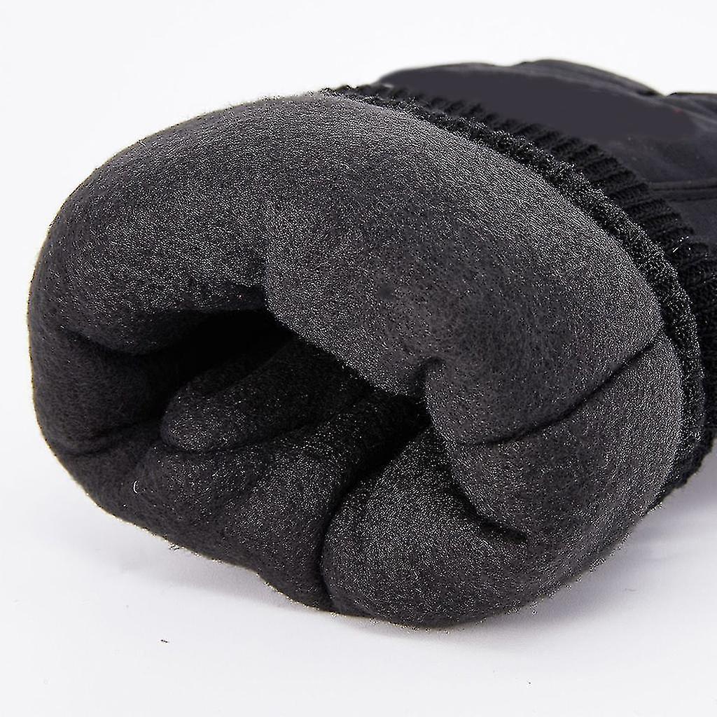 Winter Warm Ski Gloves Waterproof Glove With Warm Lining Non Slip Wrist Leash