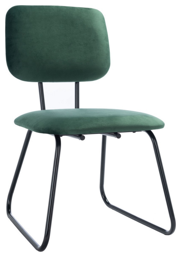 Hallie Side Chair  Malachite Green Velvet  Set of 2   Contemporary   Dining Chairs   by Rustic Home Furniture Deco  Houzz