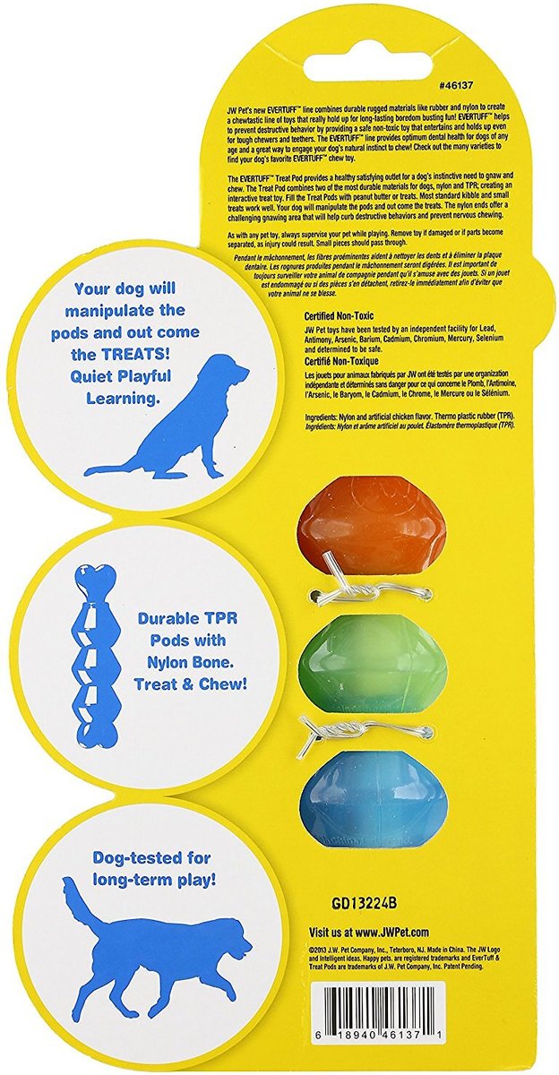 JW Pet Nylon Dog Treat Pod Toy