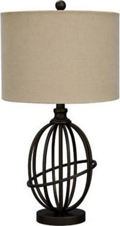 Signature Design by Ashley 25.88 Manasa Metal Table Lamp， Light Brown