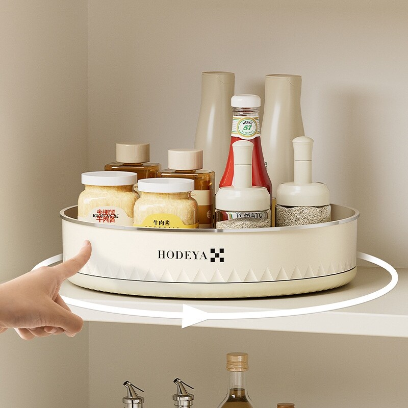 Rotating multifunctional condiment storage box