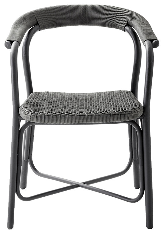 Cane Line Noble Armchair Indoor  Black   Tropical   Dining Chairs   by Kolibri Decor  Houzz