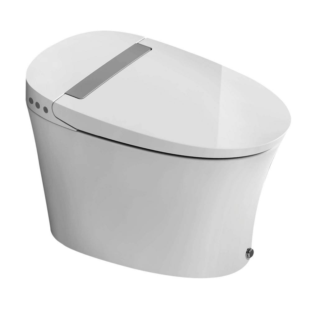 FINE FIXTURES 12 in. Rough-In 1-piece 1.11.6 GPF Dual Flush Elongated Toilet in White Seat Included ST2W