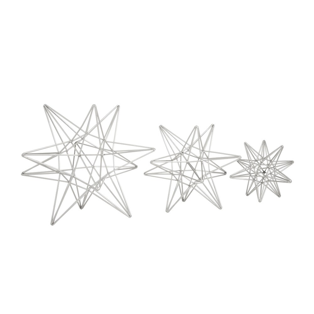 CosmoLiving by Cosmopolitan Silver Iron Contemporary Sculpture 11 x 9 x 7   12\