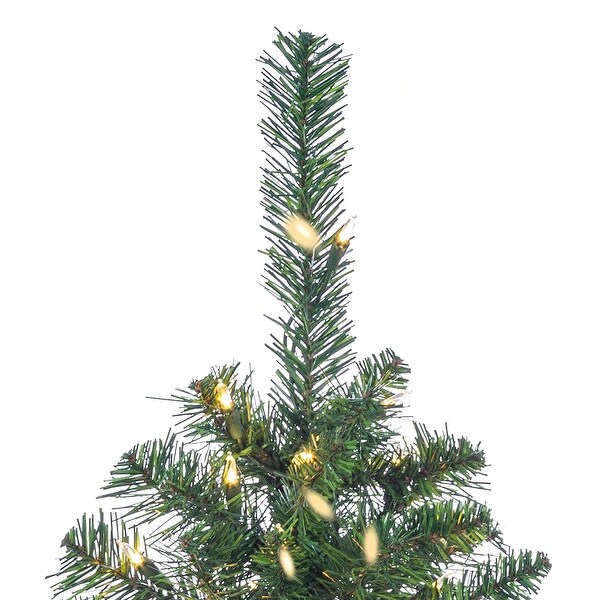 4 ft. Pre Lit Warm White LED Pop Up Fir Tree