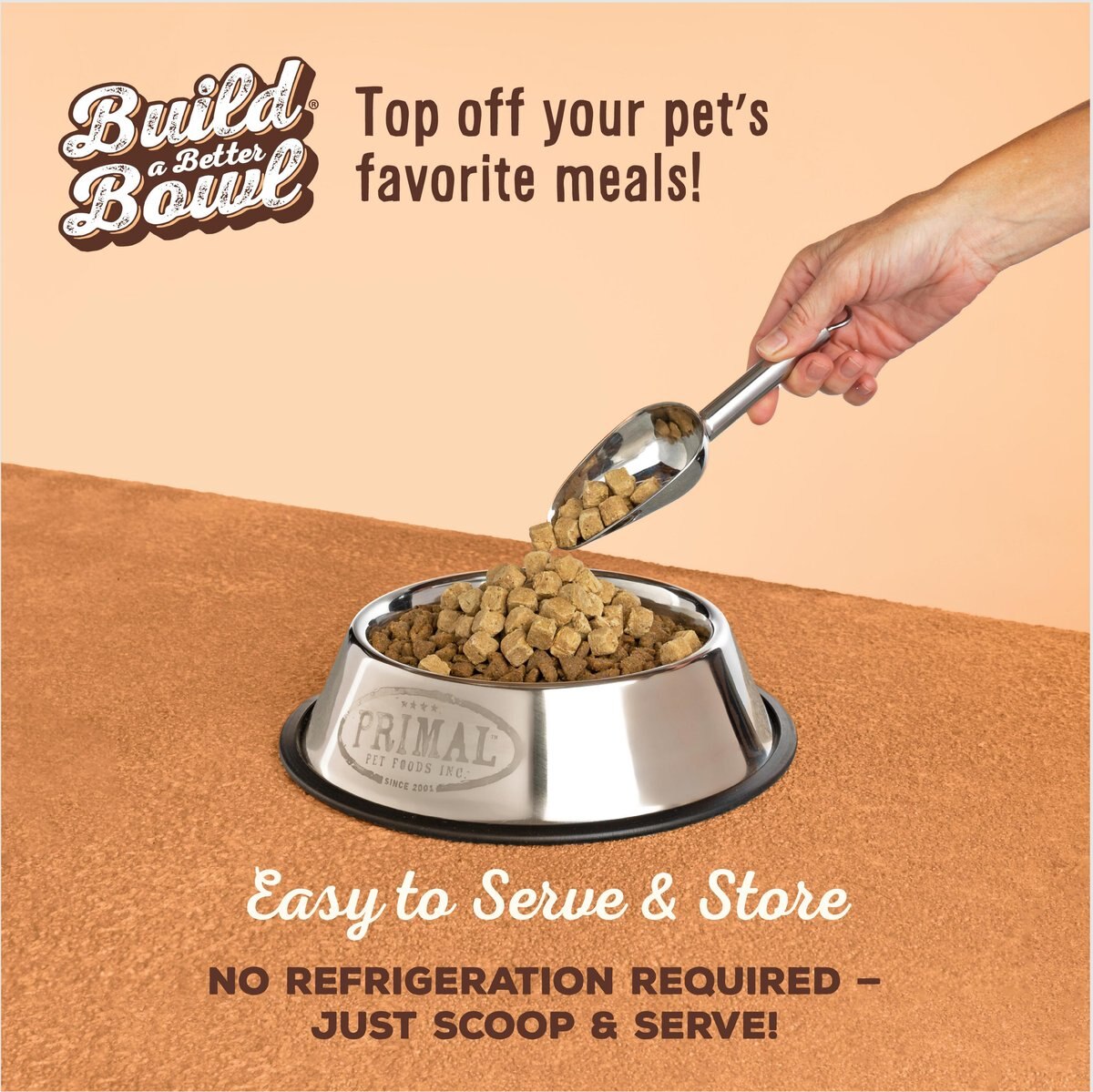 Primal Cupboard Cuts Pork Grain-Free Freeze-Dried Raw Dog Food Topper