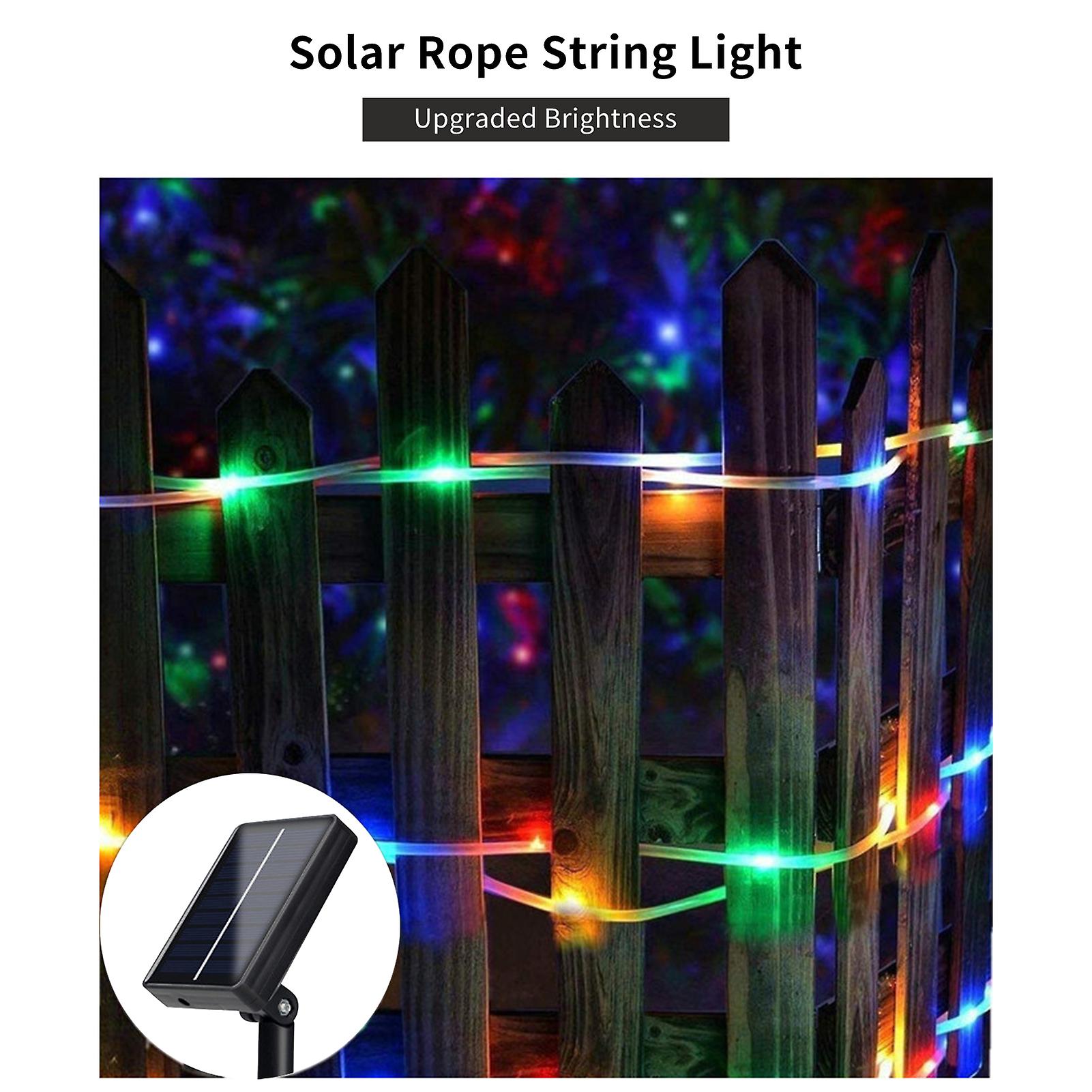 1 Solar Light String 1 Solar Panel 1 Touching Switch Multicolor 30m