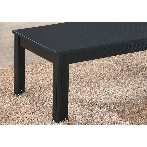 HomeRoots Black Table Set - 3Pcs Set - 44 x 22 x 14.75