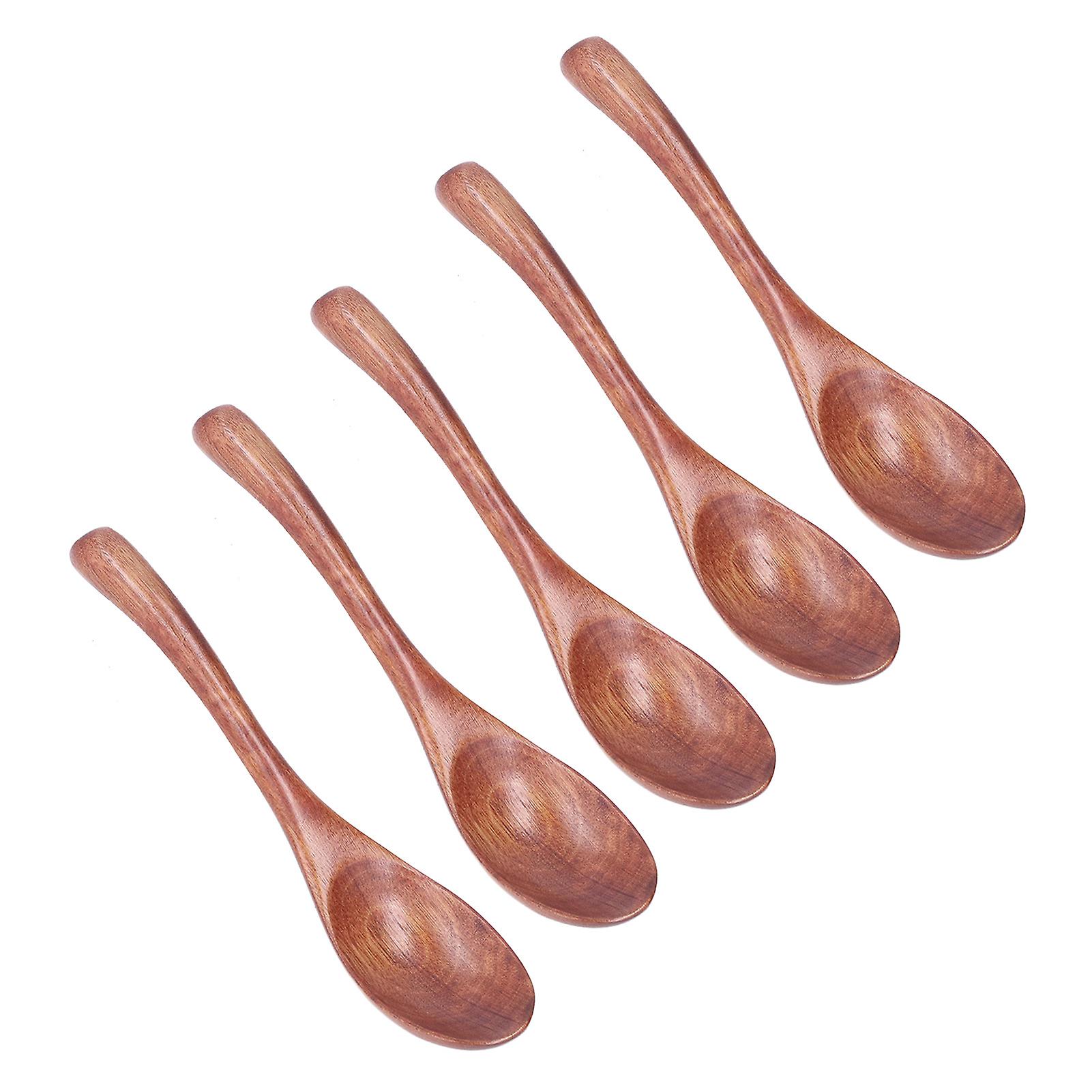 Wooden Spoons Multipurpose Kitchenware Cookware Long Handle Soup Ladle for Eating Mixing Stirring