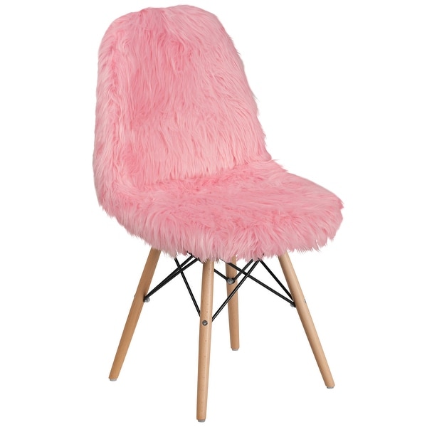 4Pk Shaggy Dog Accent Chair - Dorm Chair