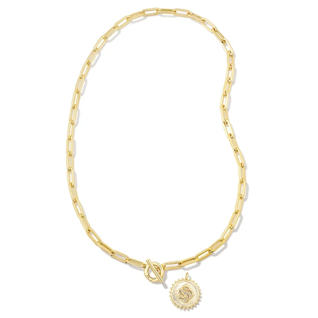 Kendra Scott  Brielle Convertible Medallion Chain Necklace in Gold