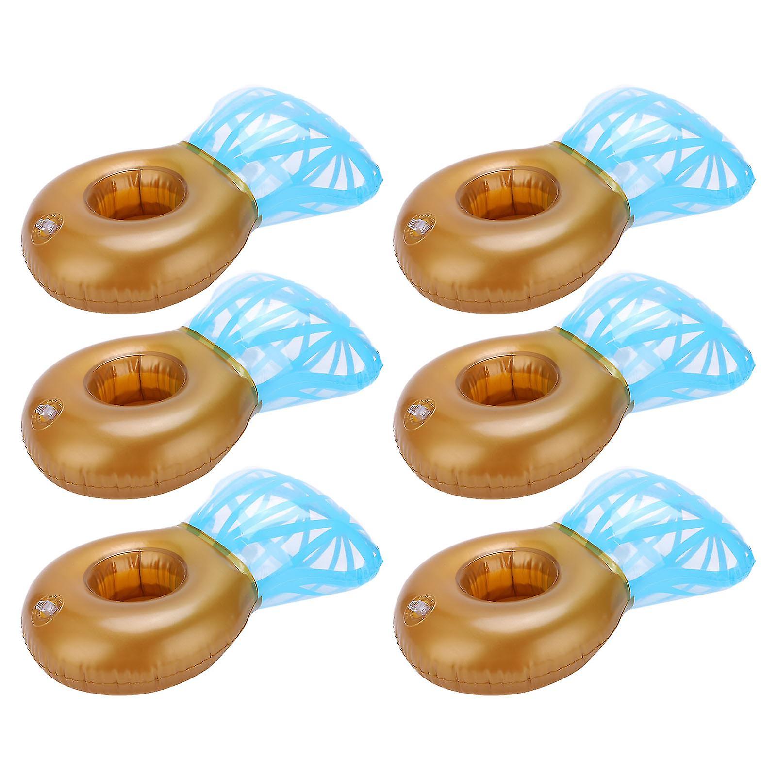 10pcs Inflatable Drink Holders Floating Drinking Cup Coasters For Swimming Pool Party