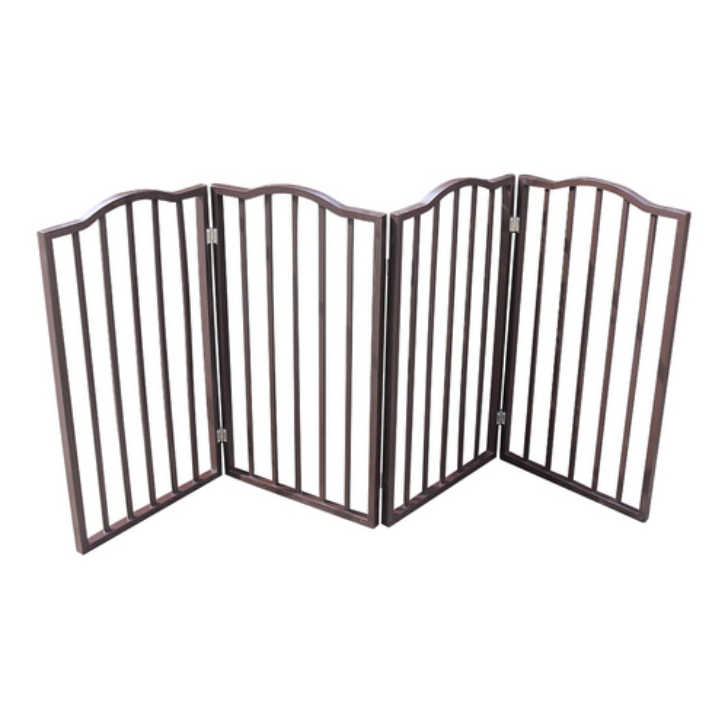 Cmgb Pet Gate，Stairs or House – Freestanding， Folding，Wood，Brown