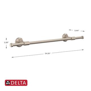 Delta Westdale 24 in. Adjustable Towel Bar in Spotshield Brushed Nickel WSD24-BN