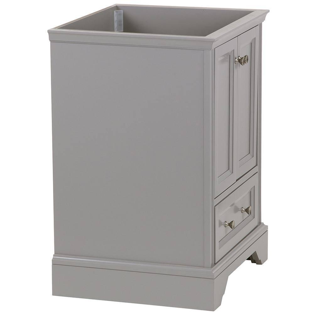 Home Decorators Collection Stratfield 2417 in W x 2157 in D x 3425 in H Bath Vanity Cabinet Only in Sterling Gray