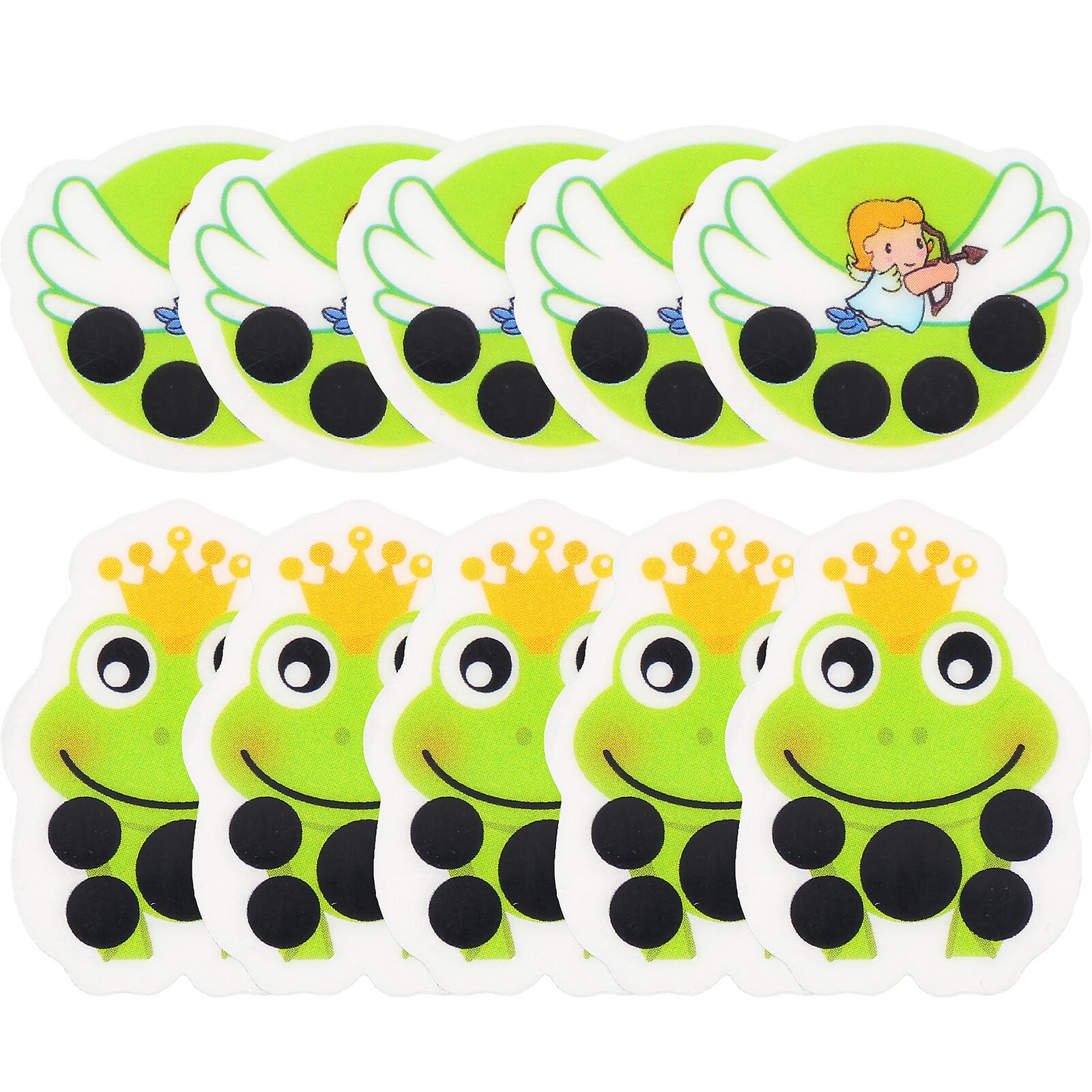 10pcs Baby Forehead Thermometer Strips Cartoon Thermometer Patches Paper Thermometer Patches