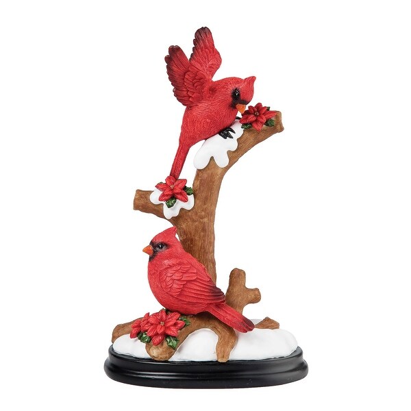 Winged Cardinals Figurine