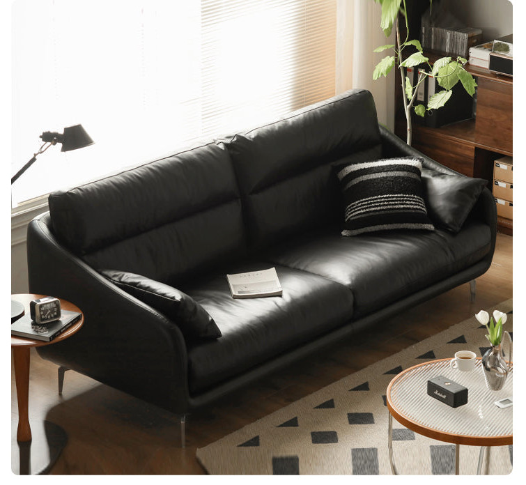 Leather Classic Sofa   Midcentury   Sofas   by GVAwood  Houzz