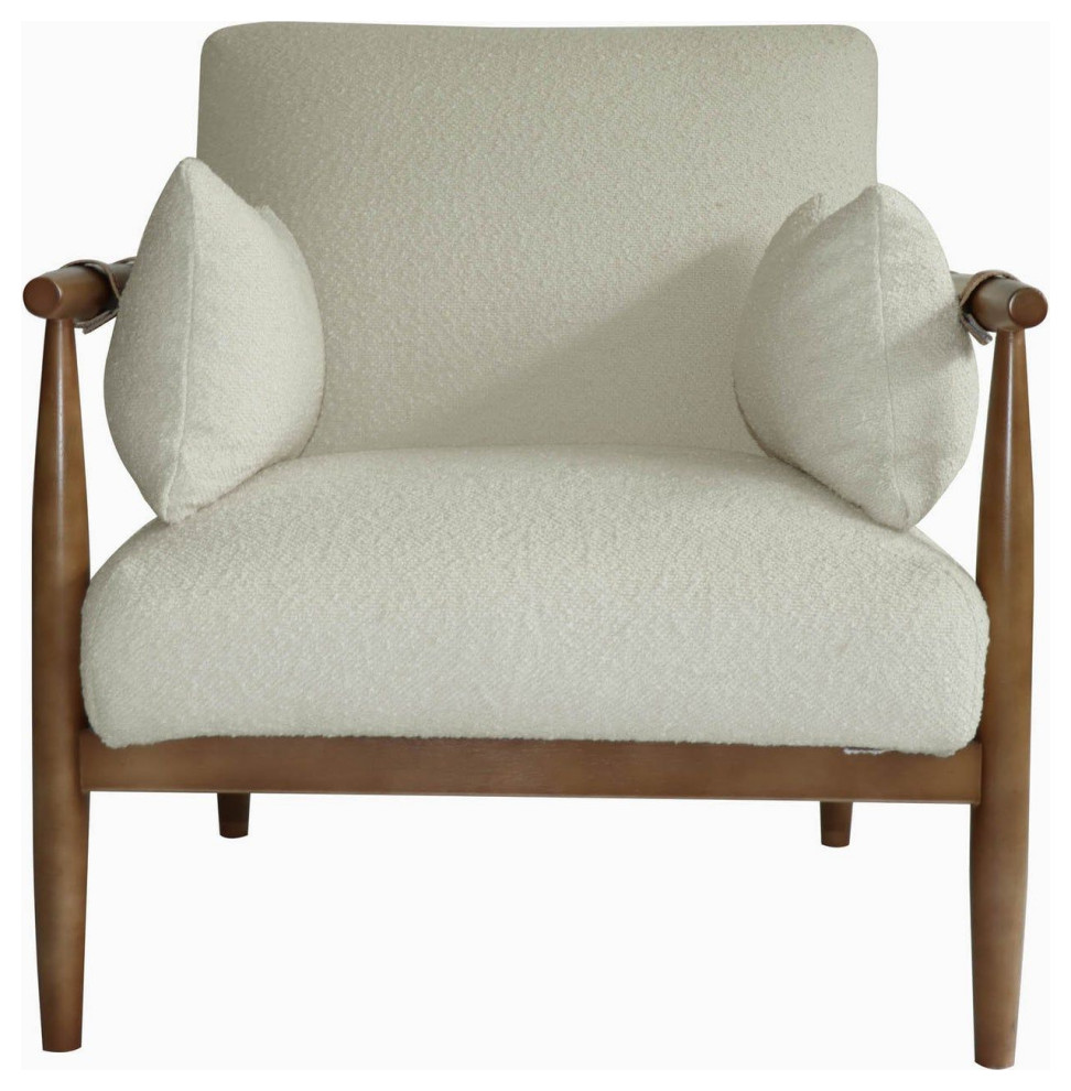 Cameron Club Chair   Cloud Boucle   Midcentury   Armchairs And Accent Chairs   by LH Imports  Houzz