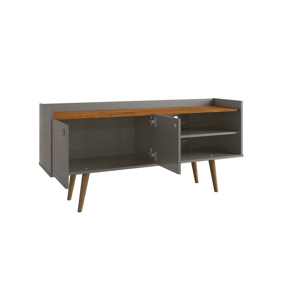 Manhattan Comfort Bogart Mid Century Modern Media Cabinet Console