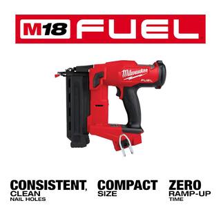 MW M18 FUEL 18-Volt 18-Gauge Lithium-Ion Brushless Cordless Gen II Brad Nailer and Clear Performance Safety Glasses 2746-20-48-73-2020