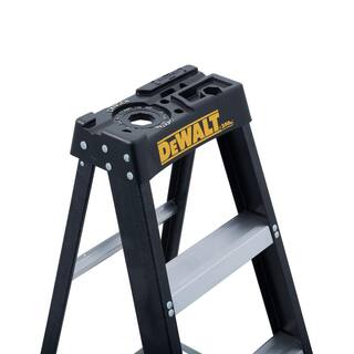 DW 6 ft. Fiberglass Step Ladder 10.4 ft. Reach Height Type 1 - 250 lbs. Expanded Work Step and Impact Absorption System DXL3110-06