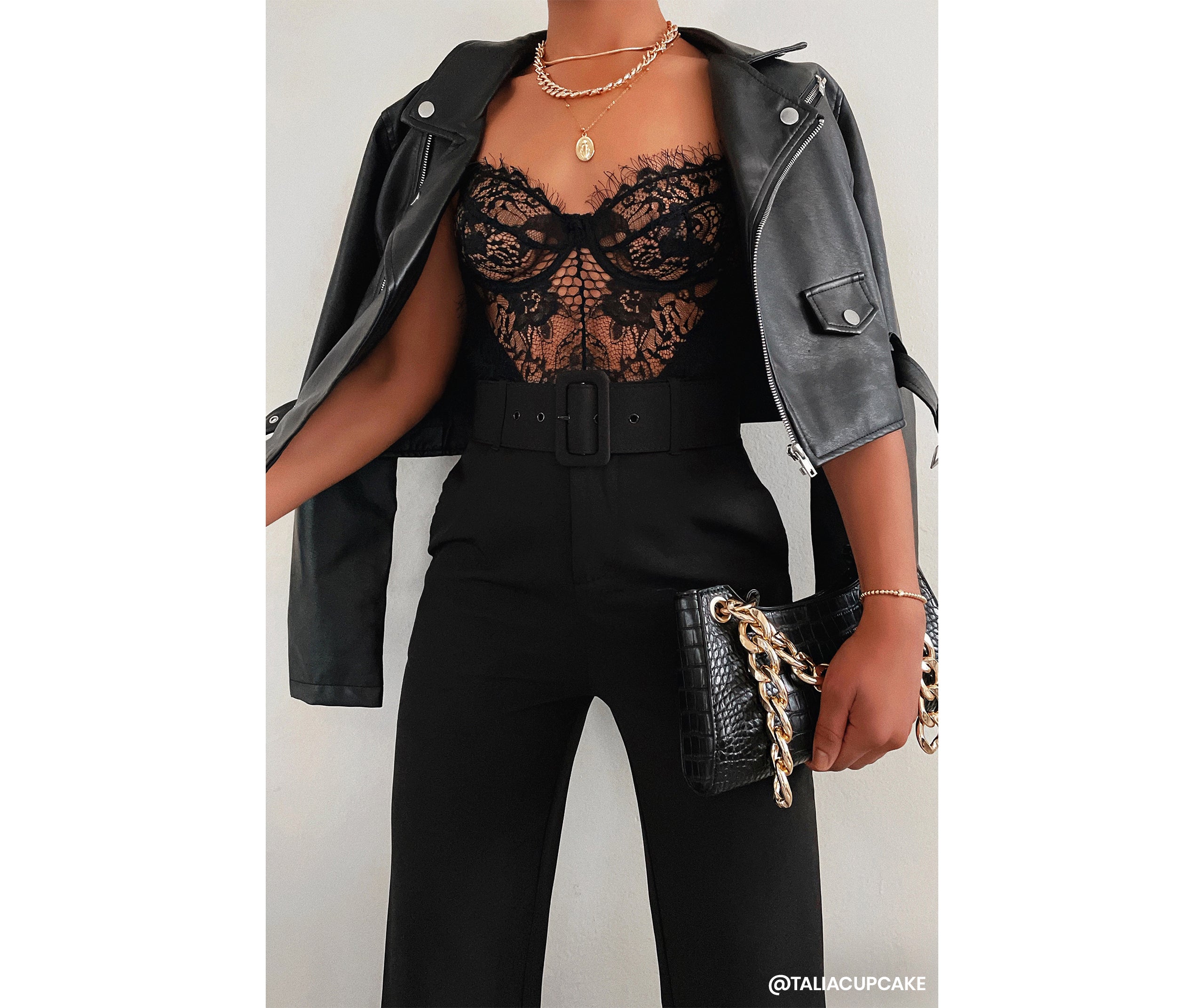 Sultry-Chic Eyelash Lace Bustier Bodysuit