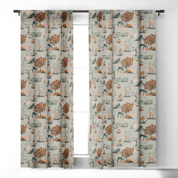 1pc Blackout Window Curtain Panel Deny Designs