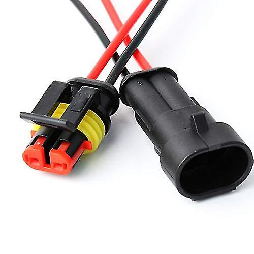 Connector， 2 Prong -loc Wire Connectors With 16 Awg E Wire For Car， Truck， Boat And Wire Connects. (5pack)