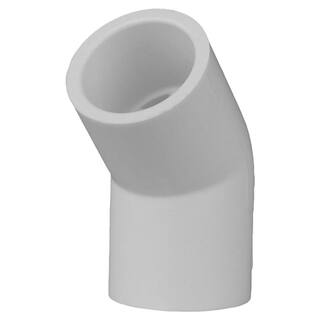 Charlotte Pipe 34 in. x 34 in. 45 Degree PVC Socket x Socket Elbow Fitting PVC023090800HD