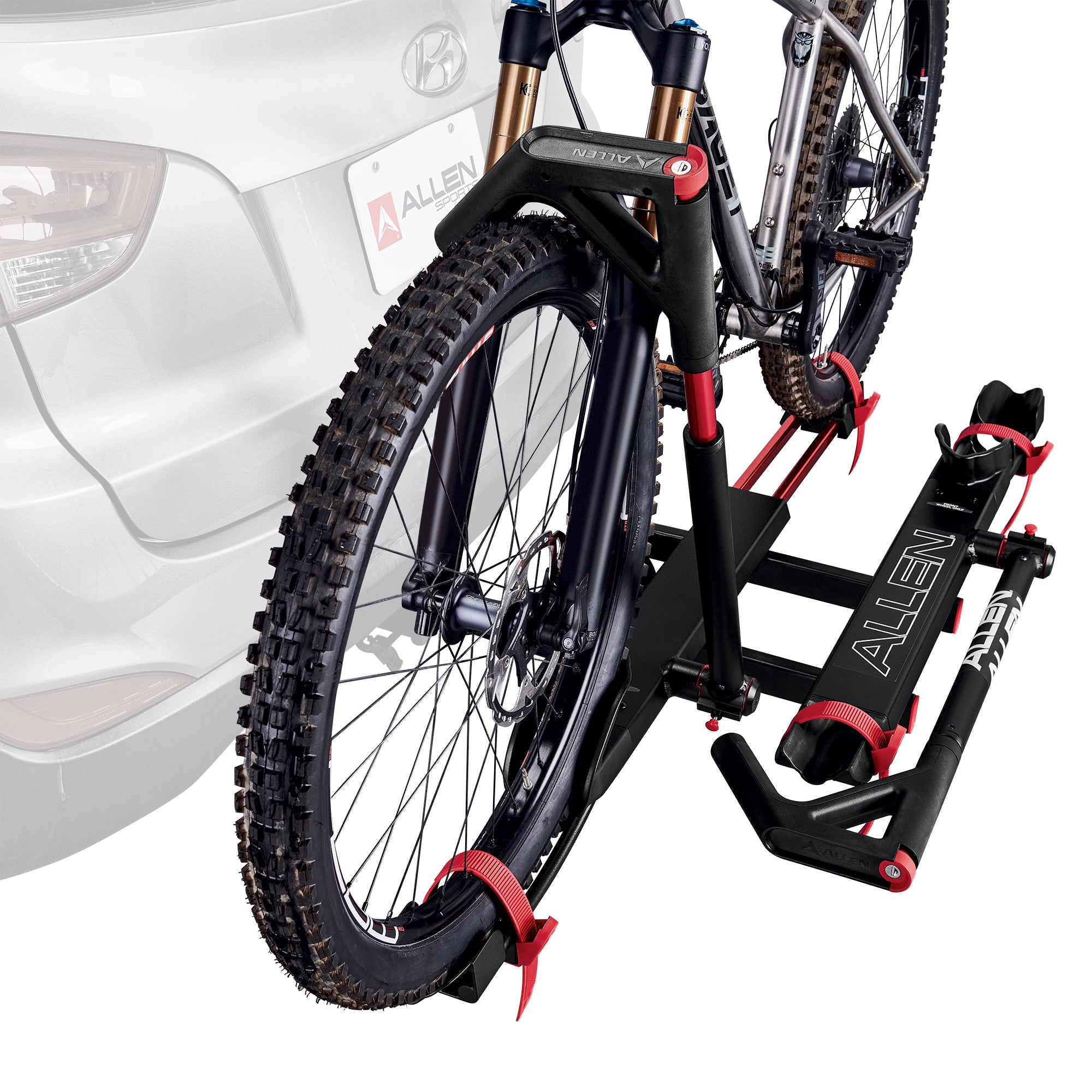 Allen Sports Premier Locking 2-Bike Carrier - Easy Load Tray Style for 1 1/4