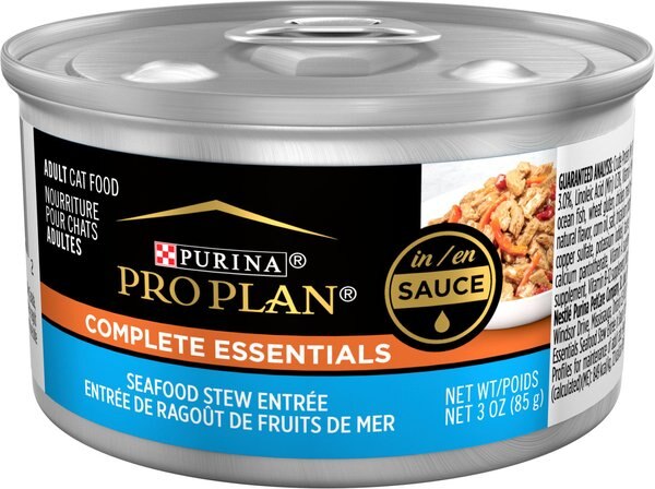 Purina Pro Plan Adult Seafood Stew Entree in Sauce Canned Cat Food