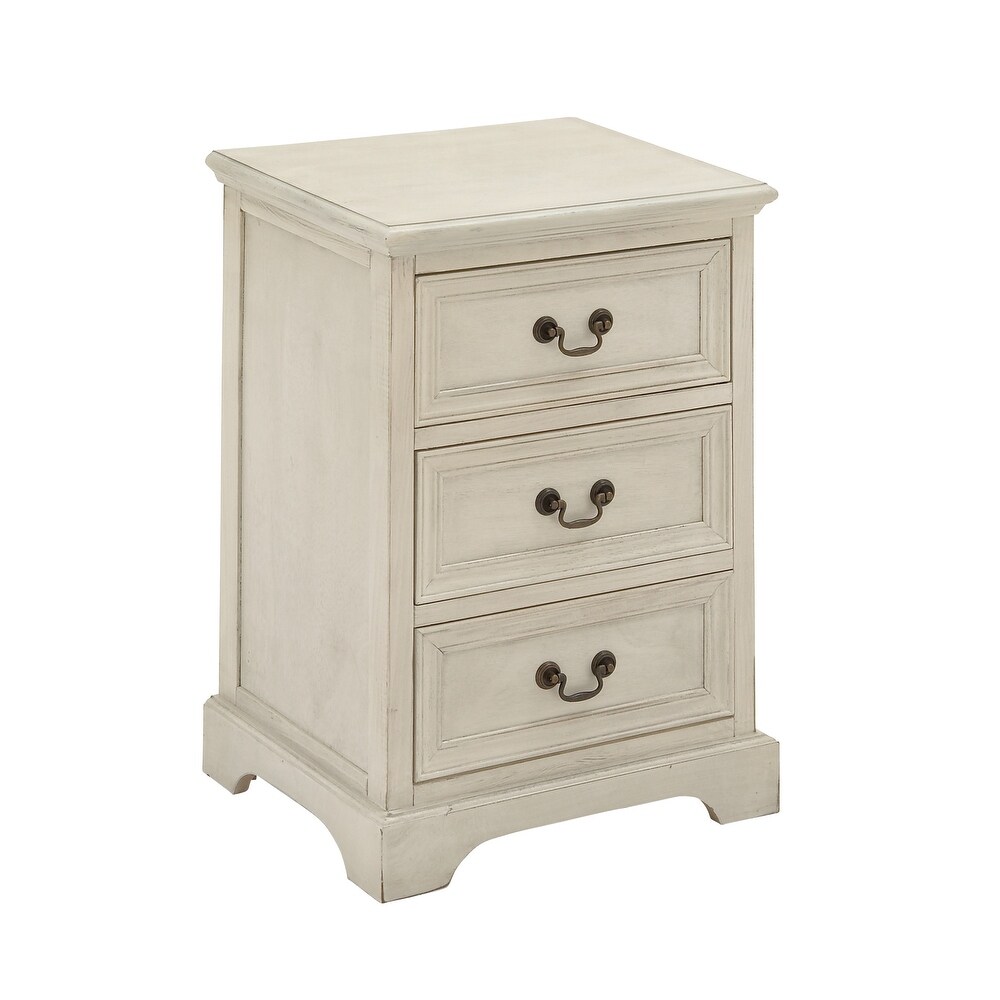 Cream Wood Traditional Cabinet 25 x 17 x 14   17 x 14 x 25